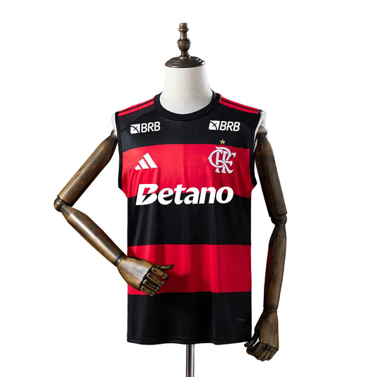 CR Flamengo Soccer Jersey 2026/2027 WITH SPONSORS SLEEVELESS – HOME - MALE 